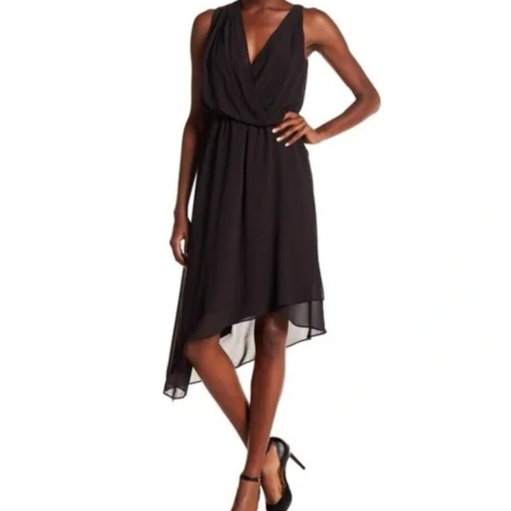 Haute Hippie Asymetrical Silk Black Dress